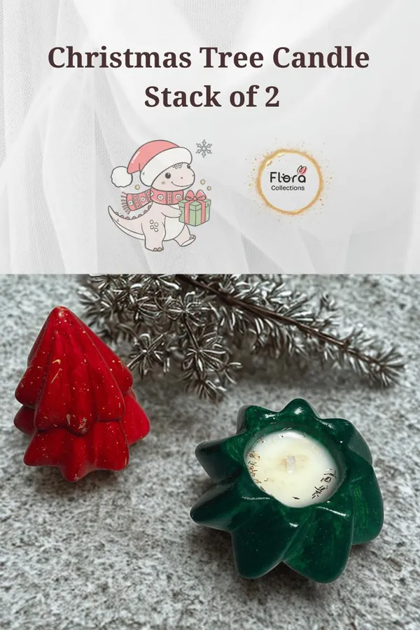 Christmas_Tree_Stack_Candle_Set_Of_2_Layers_Gypsum_Shell_With_Soy_Wax_Glitter_Top
